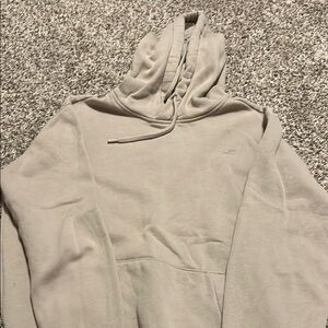 Hollister Tan Sweater with Relaxed Fit and Ribbed Cuffs